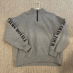 taylor swift grey quarter zip